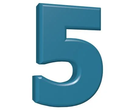 Number 5 Stock Illustration