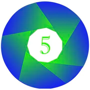 Number 5 Stock Illustration