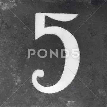 Number 5 Stock Photos