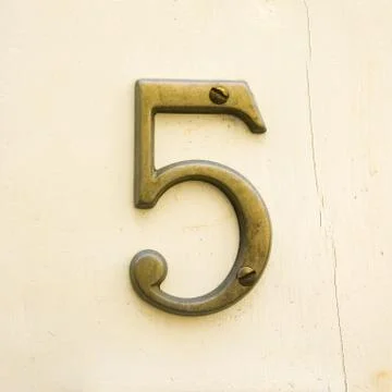 Number 5 Stock Photos