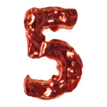 Number 5 red liquid イラスト素材