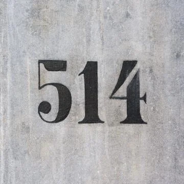 Number 514 Stock Photos