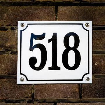 Number 518 Stock Photos