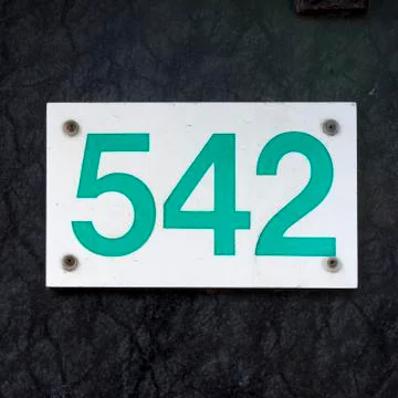Number 542 Stock Photos