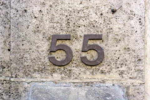 Number 55 Stock-Fotos