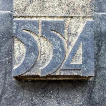 Number 554 Stock Photos