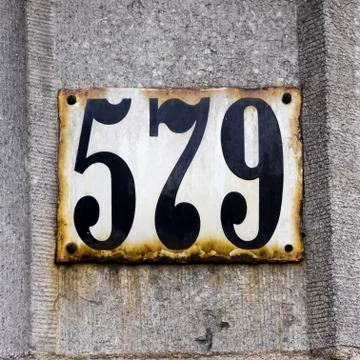 Number 579 Stock Photos