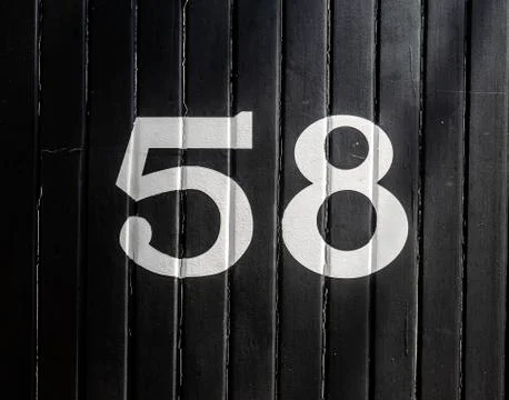 Number 58 Stock Photos
