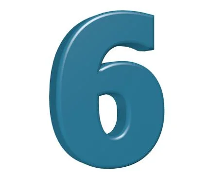 Number 6 Stock Illustration
