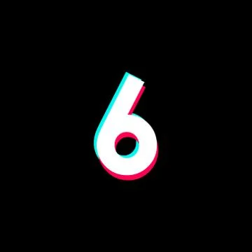 Number 6 Vector Template Design Illustration Design for Anniversary Celebrati Stock Illustration