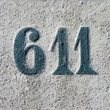 Number 611 Stock Photos