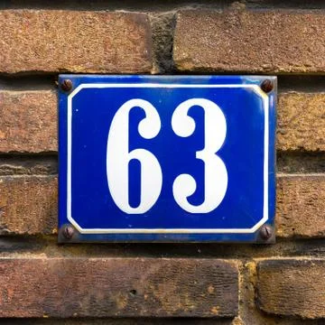Number 63 Stock Photos