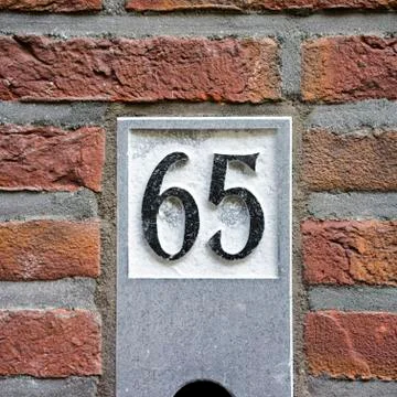 Number 65 Stock Photos
