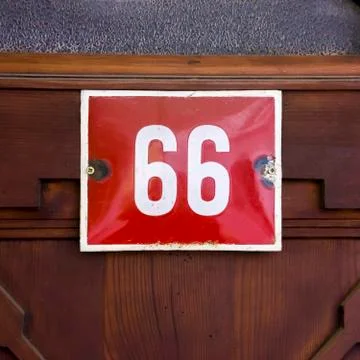 Number 66 Stock Photos
