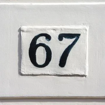 Number 67 Stock Photos