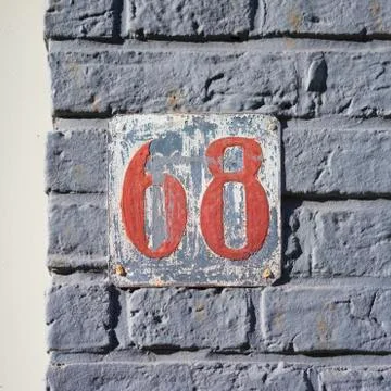 Number 68 Stock Photos