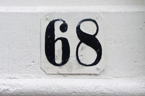 Number 68 Stock Photos