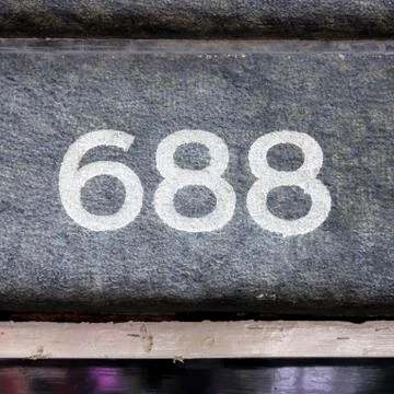 Number 688 Stock Photos