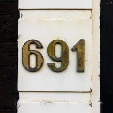 Number 691 Stock Photos