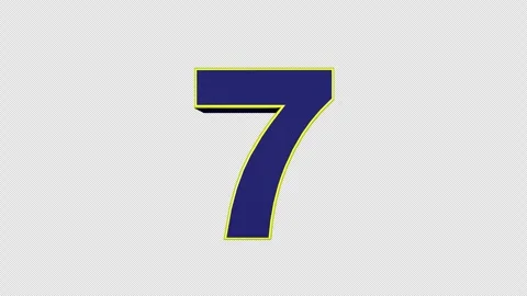 Number 7 FAST Explosive Number Animation Vídeos de archivo 323939803