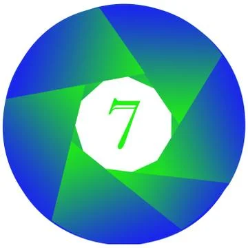 Number 7 Stock Illustration