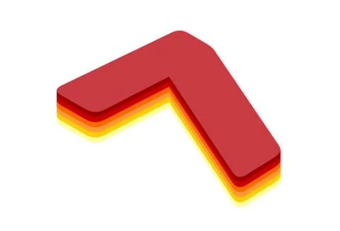 Number 7 Isometric 3D rendering isolated background Stock Illustration