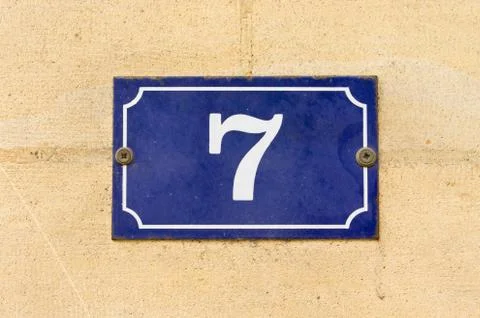 Number 7 Stock Photos