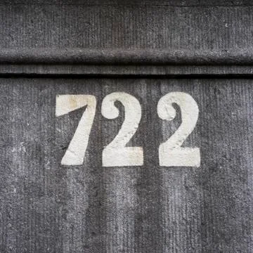 Number 722 Stock Photos