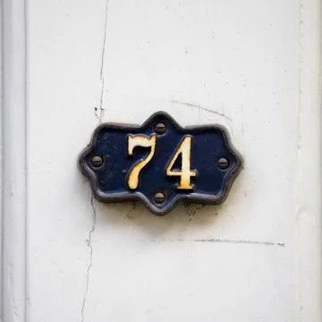 Number 74 Stock Photos