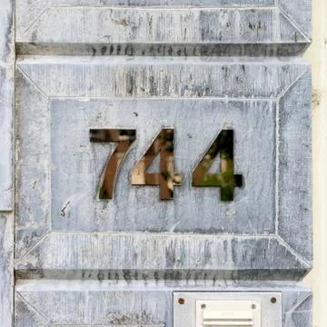 Number 744 Stock Photos