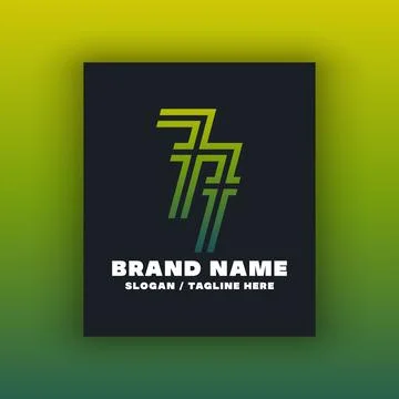 Number 77 logo design template. Stock Illustration
