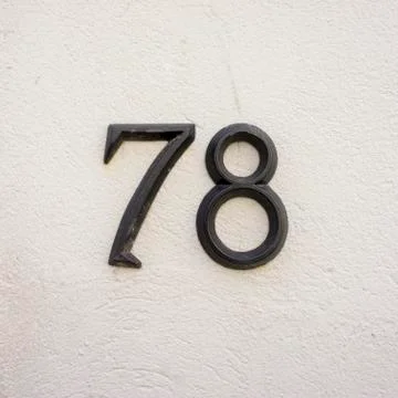 Number 78 Stock Photos