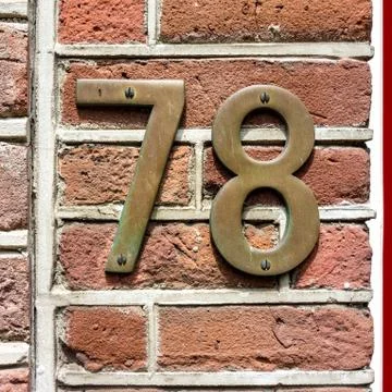 Number 78 Stock Photos