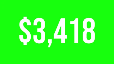 Number $ 8 Stock Footage 336303030