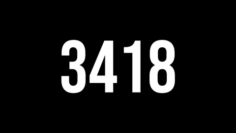 Number 8 Stock Footage 336303260