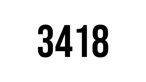 Number 8 Stock Footage 336353696