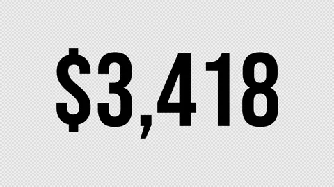 Number $ 8 Stock Footage 340597230