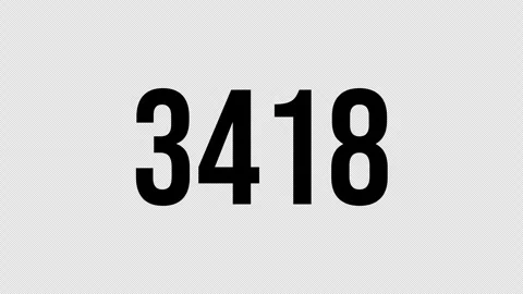 Number 8 Stock Footage 341592620