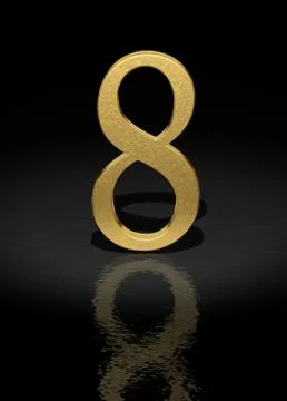 Number 8 库存插图