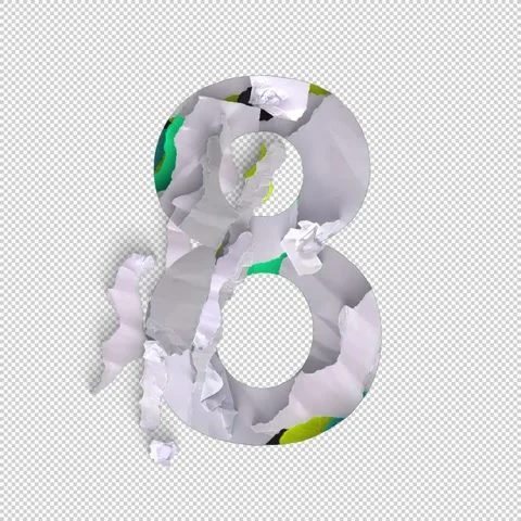 Number 8 Shred Video stock 293928417