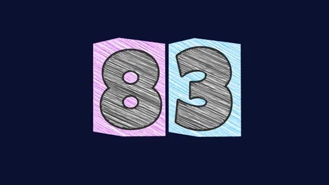 Number 83 Stock Footage 307990314