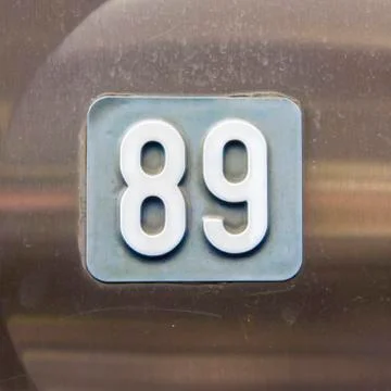 Number 89 Stock Photos
