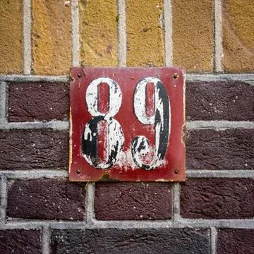 Number 89 Stock Photos