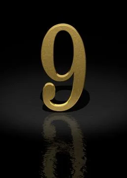 Number 9 库存插图