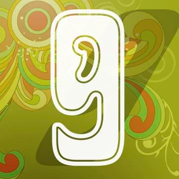 Number 9 Stock Illustration