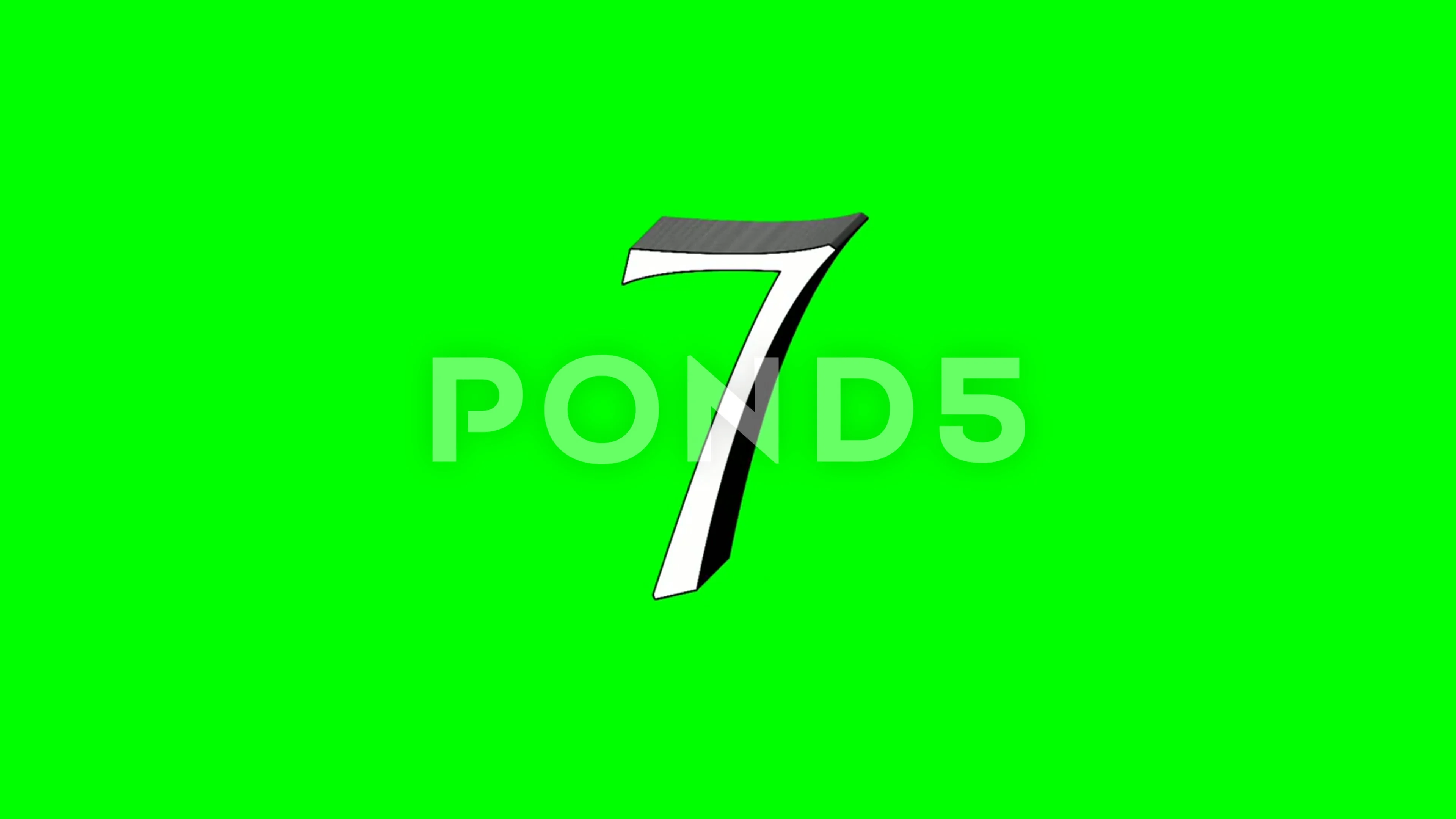 Number 9 nine animation green screen .mo... | Stock Video | Pond5