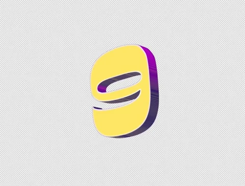 Number 9 Pop Up Stock Footage 333726500