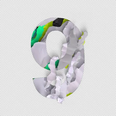 Number 9 Shred Stock Footage 293928448