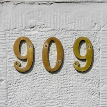 Number 909 Stock Photos