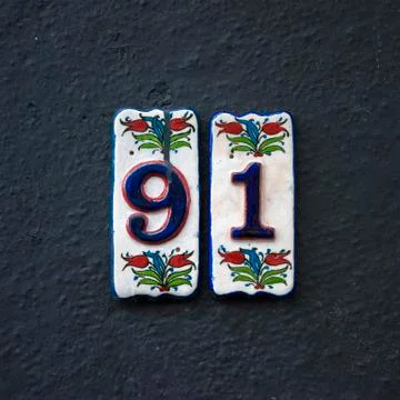 Number 91 Stock Photos